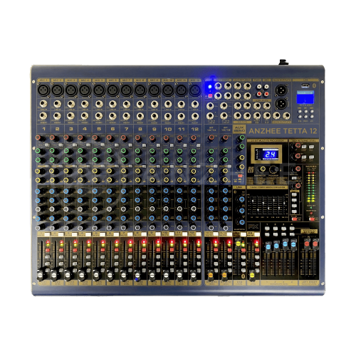 Anzhee Tetta 12 16-канальный аналоговый микшер, FX, MP3, Bluetooth