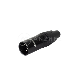 Anzhee XLR-5-M Black 5-ти контактный кабельный разъем XLR папа