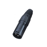 ECO RX004M Black Разъем XLR, кабельный, папа, 3-х контактный