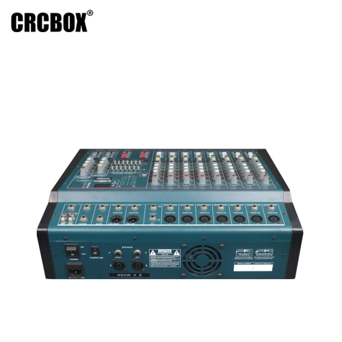 CRCBOX CB-900 8-канальный активный микшерный пульт, 2х700Вт., MP3