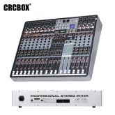 CRCBOX FX-12 Pro 12-канальный микшерный пульт, MP3, Bluetooth, FX