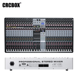 CRCBOX FX-24 Pro 24-канальный микшерный пульт, MP3, Bluetooth, FX