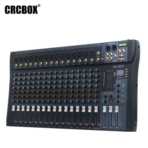 CRCBOX MR-160S 16-канальный микшерный пульт, FX, MP3, Bluetooth