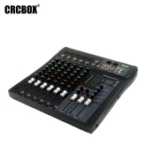 CRCBOX MR-60S 6-канальный микшерный пульт, FX, MP3, Bluetooth