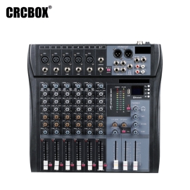 CRCBOX MR-60S 6-канальный микшерный пульт, FX, MP3, Bluetooth
