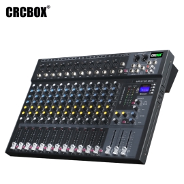 CRCBOX MR-9120 12-канальный микшерный пульт, FX, MP3, Bluetooth