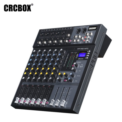 CRCBOX MR-960 6-канальный микшерный пульт, FX, MP3, Bluetooth