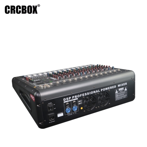 CRCBOX PMX-1200 12-канальный активный микшер, FX, MP3, 2x700 Вт.