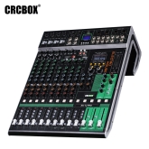 CRCBOX XA-12 PRO 12-канальный микшерный пульт, FX, MP3, Bluetooth