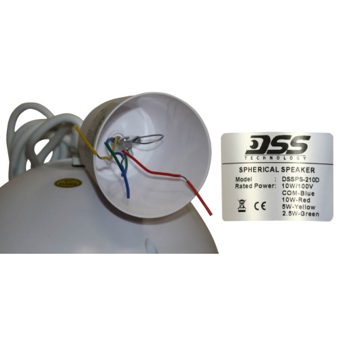 DSSPS-210D Подвесной громкоговоритель,10 Вт (70/100 В)