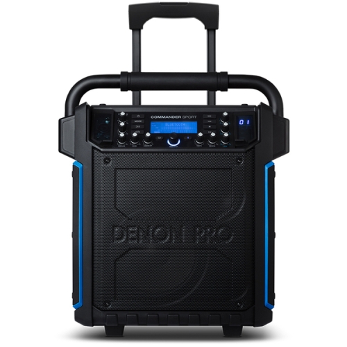 Denon Commander Sport Портативная всепогодная АС, 120 Вт., 8 дюймов+3 дюймов, MP3, Bluetooth, микрофон