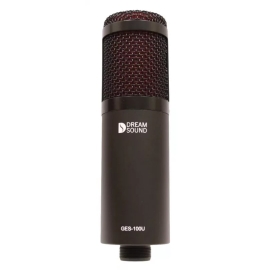 Dreamsound GES-100U Студийный конденсаторный USB-микрофон, кардиоида