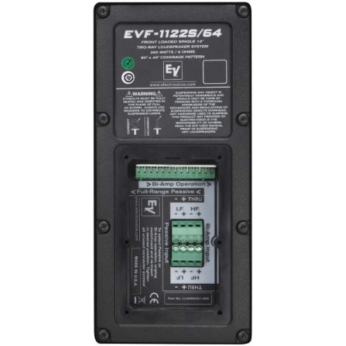 Electro-Voice EVF-1122S/94-BLK Пассивная АС, 1200 Вт., 12 дюймов