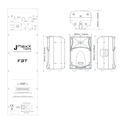 FBT JMAXX 112A Активная АС, 900 Вт., 12 дюймов