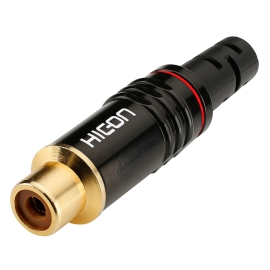 Hicon HI-CF06-RED Разъем RCA, мама, кабельный
