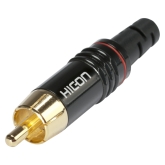 Hicon HI-CM06-RED Разъем RCA, папа, кабельный