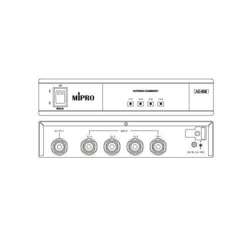 Mipro AD-808 Четырёхканальный передающий антенный комбайнер