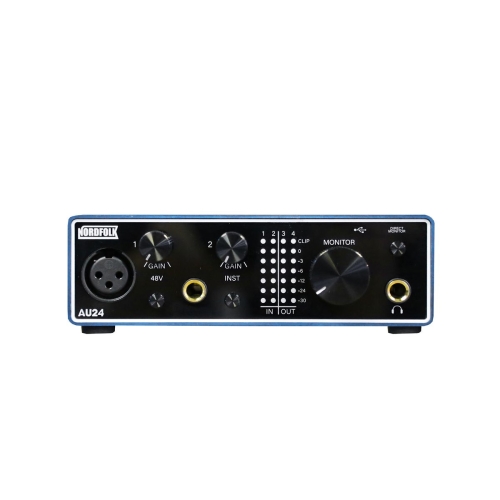 NordFolk AU24 Аудиоинтерфейс 2х2, USB