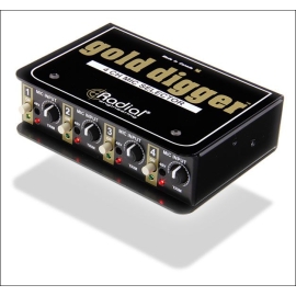 Radial Gold Digger 4-канальный микрофонный селектор