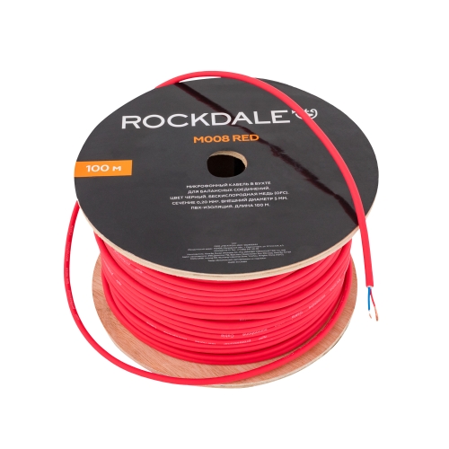 Rockdale M008 Red Микрофонный кабель, 2x0,1мм