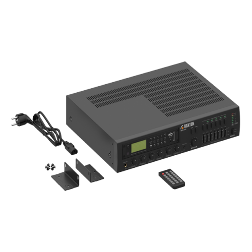 Roxton MX-240 Трансляционный микшер-усилитель, 240 Вт., 5 зон, MP3, FM, Bluetooth
