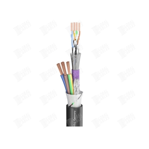 Sommer Cable 500-0151-1 Комбинированный кабель (CAT7 + питание), 3х2,5мм2+4х2х0,48мм2