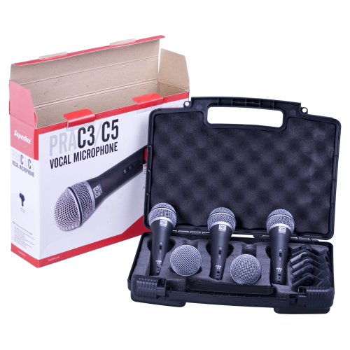 Superlux PRAC5 Комплект вокальных динамических микрофонов, суперкардиоида