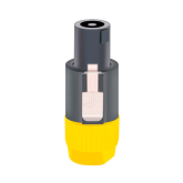 TaverLab F1011-Yellow Разъём кабельный Speakon, 4PIN, "папа"