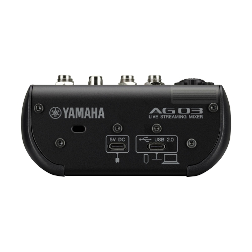 Yamaha AG03MK2 Black 3-канальный микшер с USB-аудиоинтерфейсом