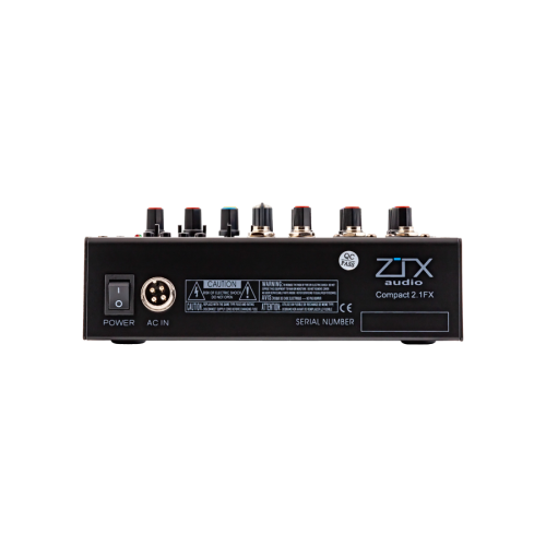 ZTX audio Compact 2.1Fx 4-канальный микшерный пульт, FX, MP3, Bluetooth