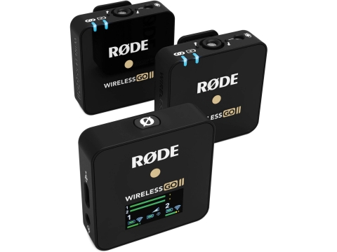 2-канальная накамерная система со встроенным микрофоном в передатчик RODE Wireless GO II