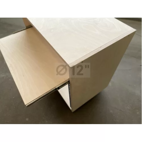 12inch 8U-350 с полками и колесами Настольная стойка, 8U