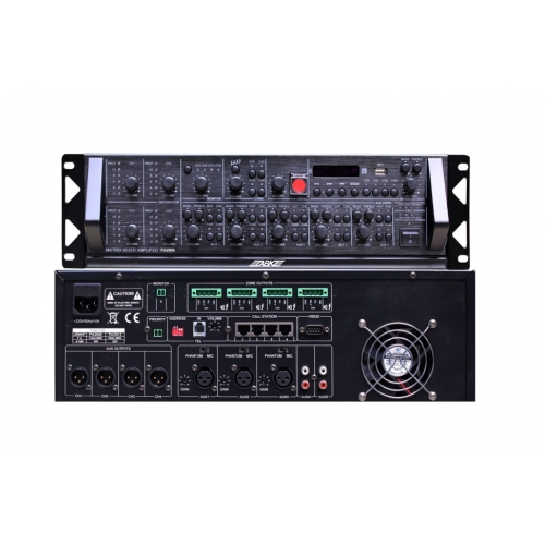 ABK PA-2906 Матричный микшер-усилитель, 4х60 Вт., MP3, Bluetooth