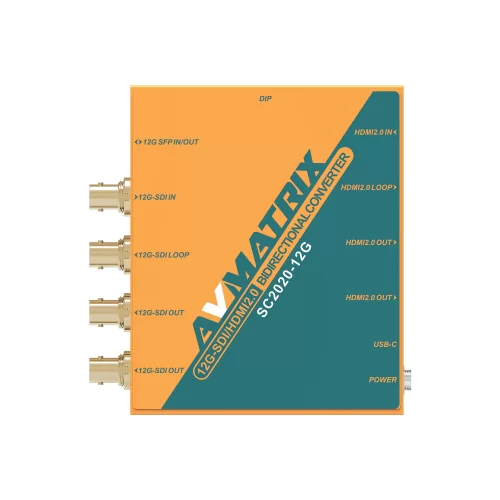 AVMATRIX SC2020-12G Конвертер 12G-SDI в HDMI2.0 двунаправленный