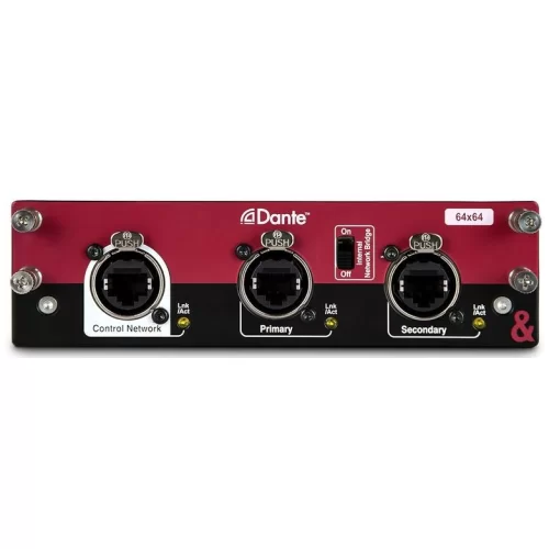 Allen & Heath DLIVE-M-DL-DANT64-A (M-DL-DANT64-AX) Карта Dante для систем dLive, 64x64