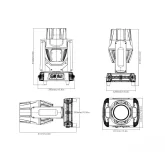 Amixled BEAM 380 IP65 K Вращающаяся голова Beam, 380 Вт., лампа, IP65