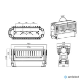 Amixled IP STROBE Стробоскоп, 1000 Вт., RGB, IP65