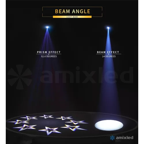 Amixled Spot 160W Вращающаяся голова Spot, 160 Вт., LED-кольцо, CW