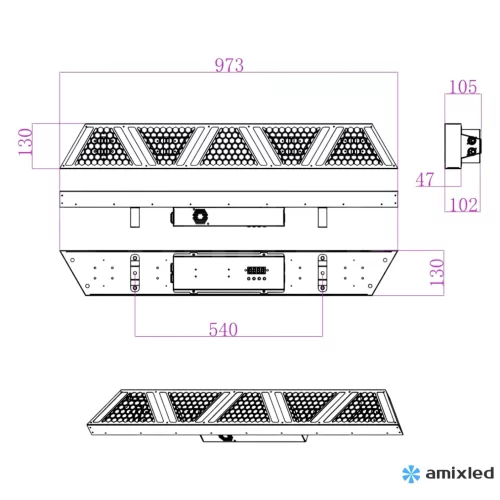 Amixled TRIBAL RETRO FX Led-панель, 5х60 Вт.
