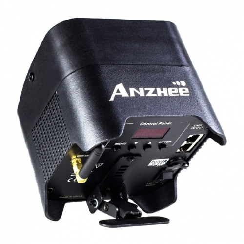 Anzhee P4x12 BATTERY Светодиодный прожектор с аккумуляторной батареей, RGBWA + UV, 4*12 Вт.