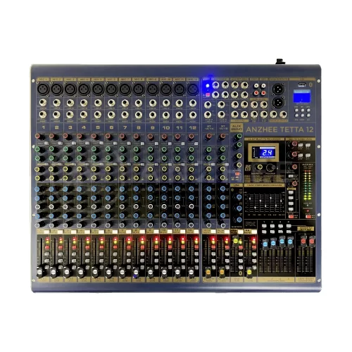 Anzhee Tetta 12 16-канальный аналоговый микшер, FX, MP3, Bluetooth