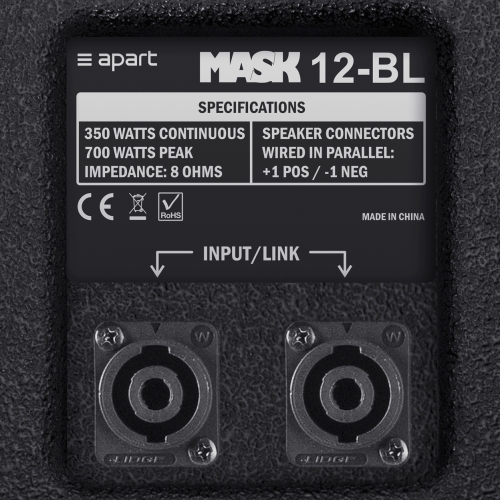 APart MASK12-W Двухполосная акустическая система 350 Вт (8 Ом), 48 - 22 кГц, IP 40