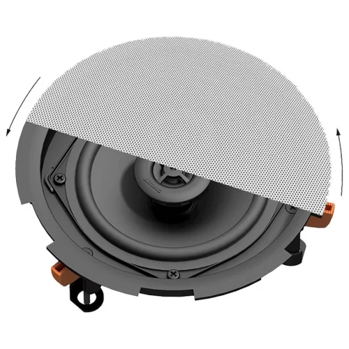 Audac CIRA824I/W Встраиваемая АС, 40 Вт.- 8 Ом; 24/12/6 Вт.- 100В, 8"