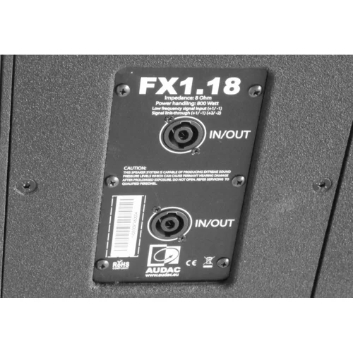 Audac FX1.18 Пассивный сабвуфер, 800 Вт., 18", IP 55