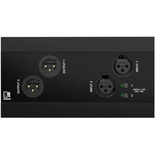 Audac NWP222/B Настенная панель, Bluetooth, Dante/AES67