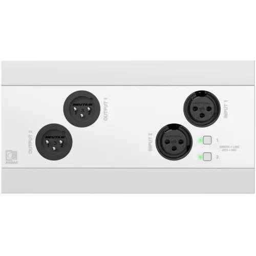 Audac NWP222/W Настенная панель, Bluetooth, Dante/AES67