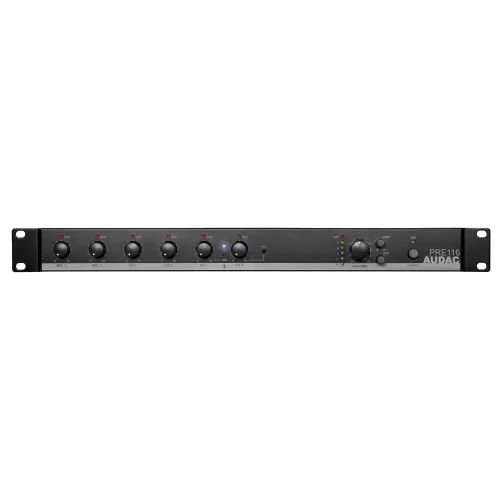 Audac PRE116 6-канальный рэковый микшер, Bluetooth