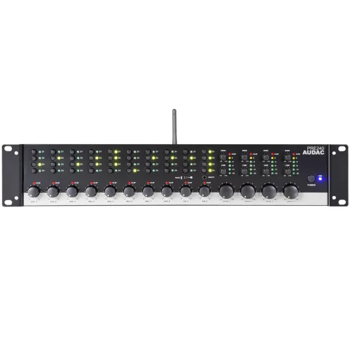 Audac PRE240 10-канальный рэковый микшер, 4 зоны, Bluetooth
