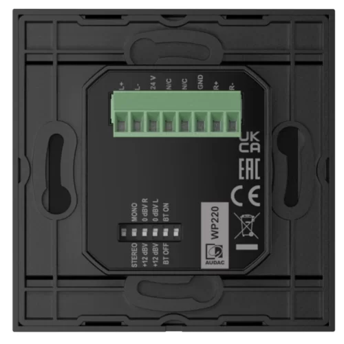 Audac WP220/B Настенная панель подключения Bluetooth