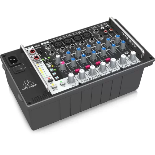 Behringer PMP500MP3 8-канальный активный микшер, 2x250 Вт., MP3